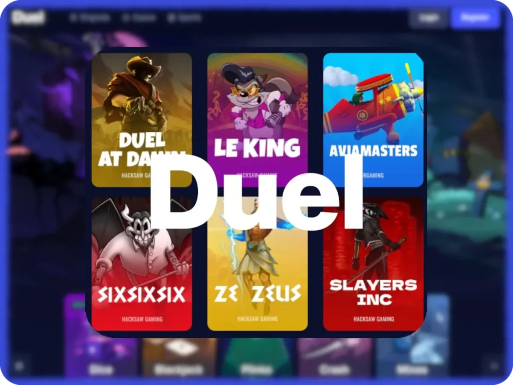 Games list at Duel UK